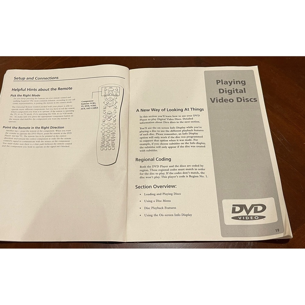 RCA RC5230Z Digital Video Disc Player  Owner's Manual‎ - Picture 4 of 4